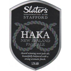 Eccleshall Brewery Slaters HAKA New Zealand Pale Ale Pump Clip